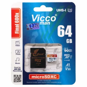 کارت حافظه microSDXC ویکومن مدل 600x plus کلاس 10 استاندارد